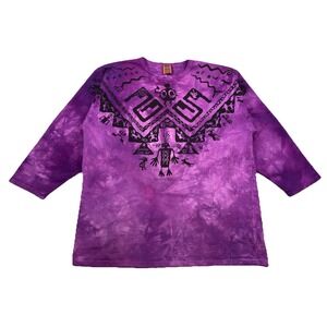 Dagoli Legend Teller Ancient Cave Art Sweatshirt Vancouver Canada Purple XL
